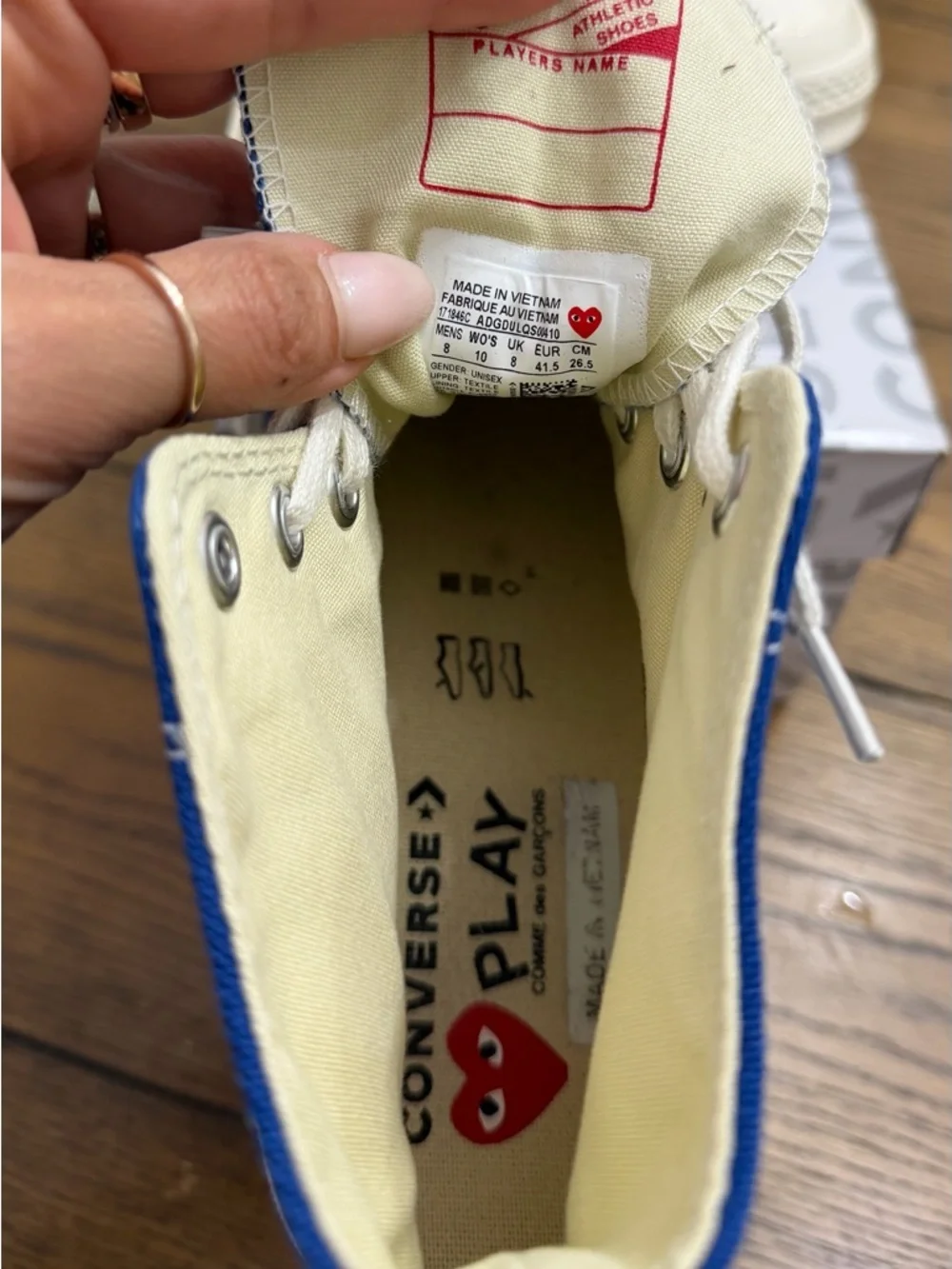 CdG PLAY x Converse Women's Chuck Taylor All Star Peek-A-Boo High-Top Sneakers